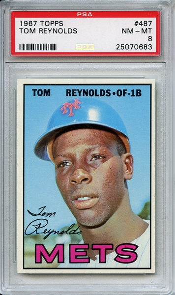 1967 Topps 487 Tom Reynolds PSA NM-MT 8