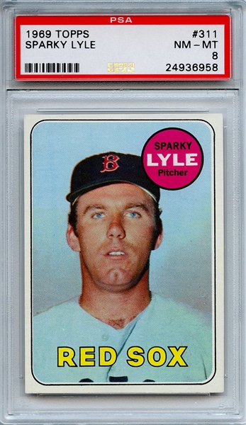 1969 Topps 311 Sparky Lyle RC PSA NM-MT 8