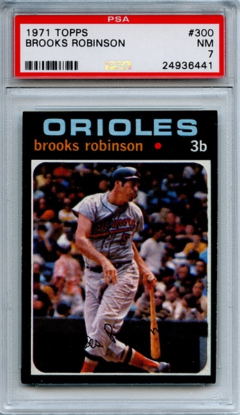 1971 Topps 300 Brooks Robinson PSA NM 7
