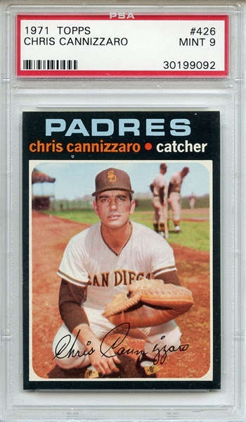 1971 Topps 426 Chris Cannizzaro PSA MINT 9