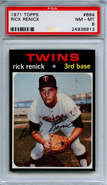 1971 Topps 694 Rick Renick PSA NM-MT 8