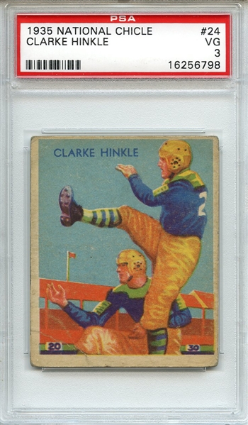1935 National Chicle 24 Clarke Hinkle PSA VG 3