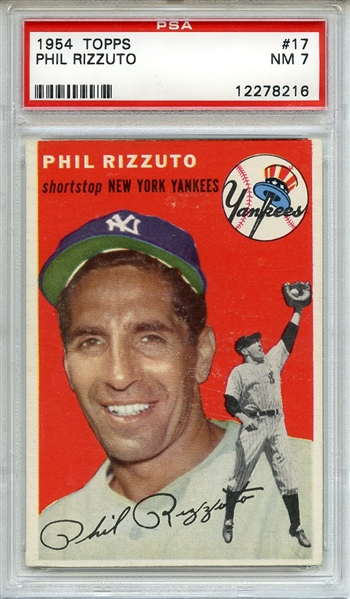 1954 Topps 17 Phil Rizzuto PSA NM 7