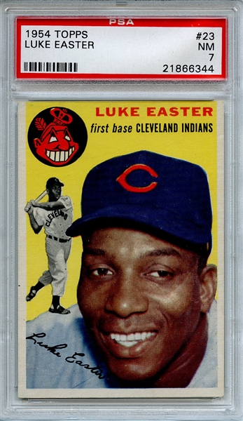 1954 Topps 23 Luke Easter PSA NM 7