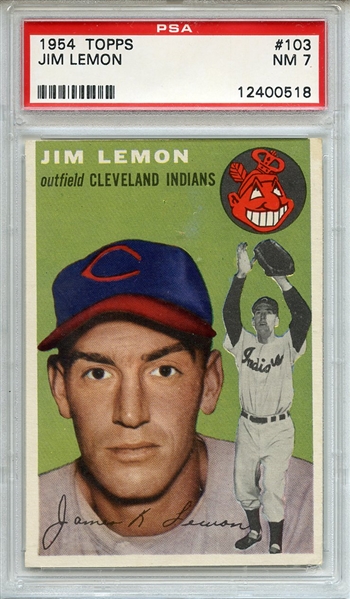 1954 Topps 103 Jim Lemon PSA NM 7