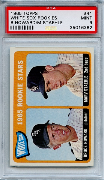 1965 Topps 41 Chicago White Sox Rookies PSA MINT 9