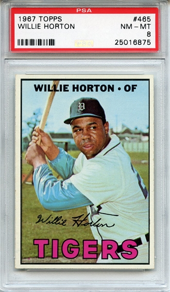 1967 Topps 465 Willie Horton PSA NM-MT 8