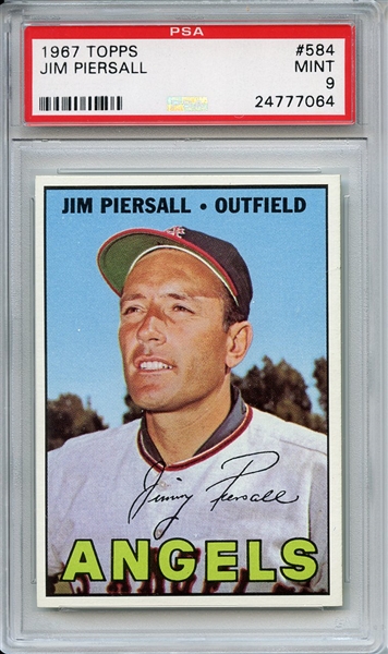 1967 Topps 584 Jim Persall PSA MINT 9