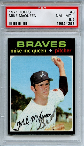 1971 Topps 8 Mike McQueen PSA NM-MT+ 8.5