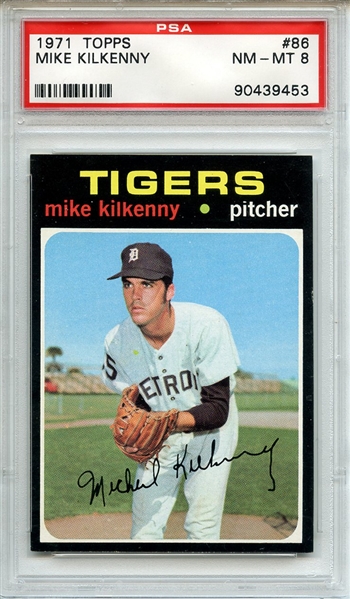 1971 Topps 86 Mike Kilkenny PSA NM-MT 8