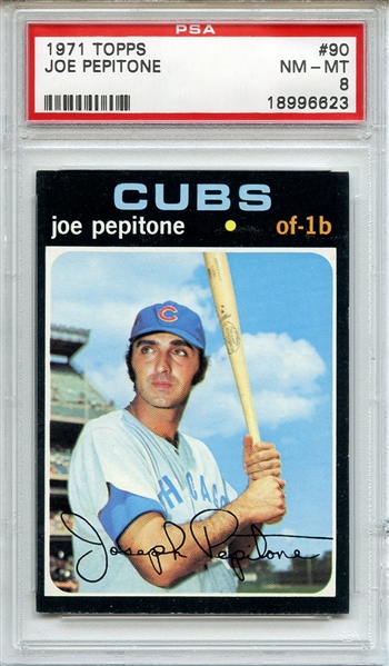 1971 Topps 90 Joe Pepitone PSA NM-MT 8