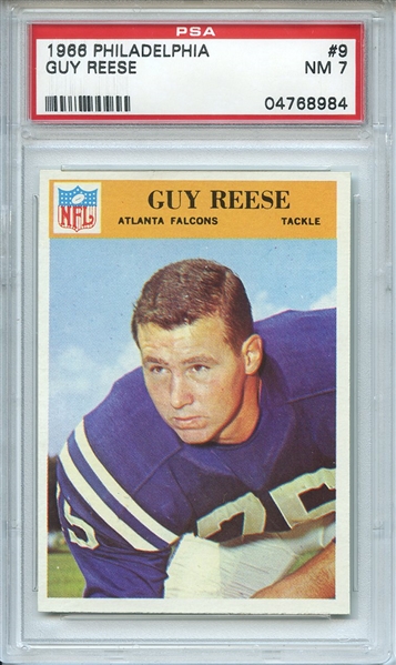 1966 Philadelphia 9 Guy Reese PSA NM 7