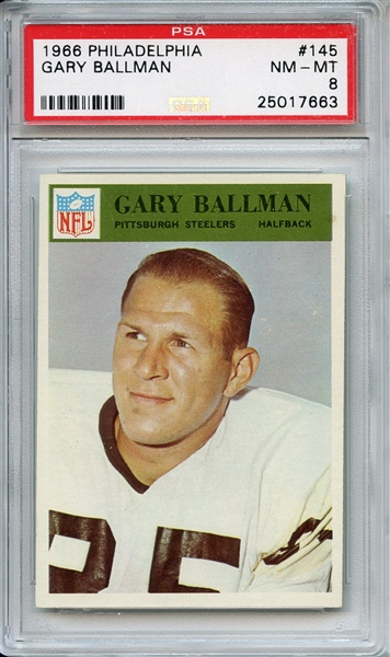1966 Philadelphia 145 Gary Ballman PSA NM-MT 8