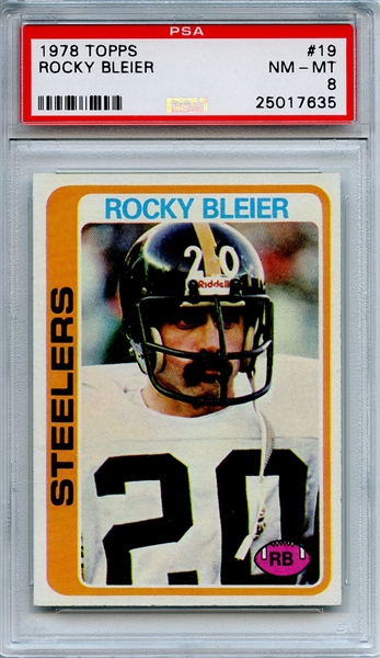1978 Topps 19 Rocky Bleier PSA NM-MT 8
