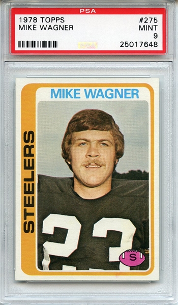 1978 Topps 275 Mike Wagner PSA MINT 9