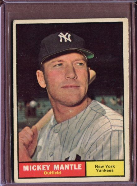 1961 Topps 300 Mickey Mantle VG #D124926