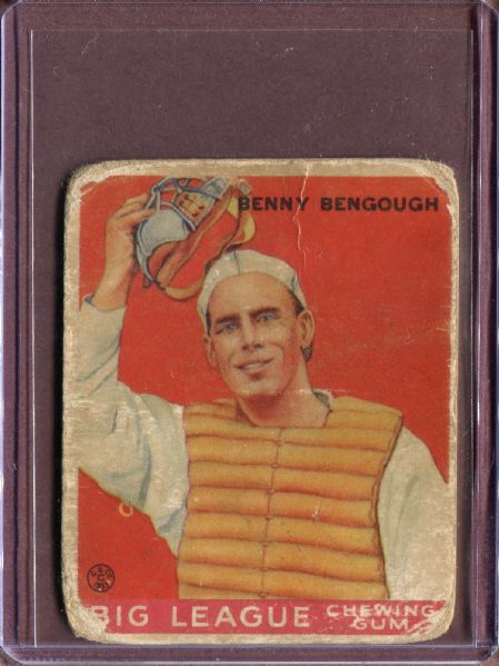 1933 Goudey 1 Benny Bengough RC POOR #D126014
