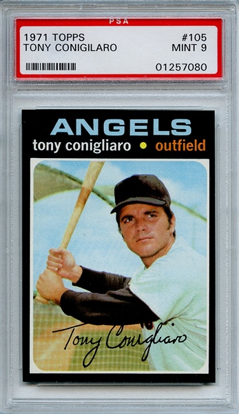 1971 Topps 105 Tony Conigliaro PSA MINT 9