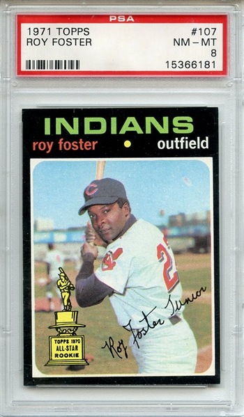 1971 Topps 107 Roy Foster PSA NM-MT 8