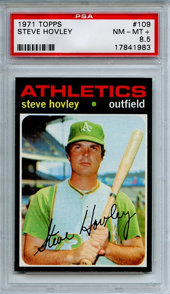 1971 Topps 109 Steve Hovley PSA NM-MT+ 8.5