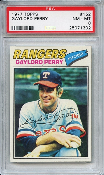 1977 Topps 152 Gaylord Perry PSA NM-MT 8