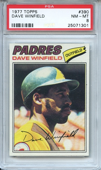 1977 Topps 390 Dave Winfield PSA NM-MT 8