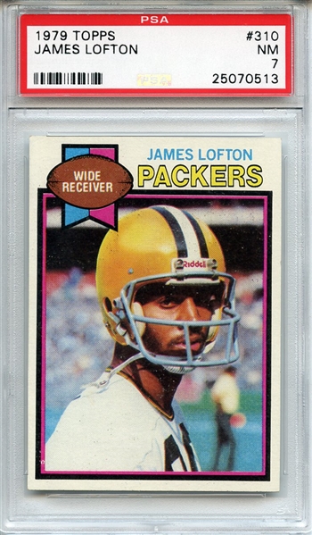 1979 Topps 310 James Lofton RC PSA NM 7