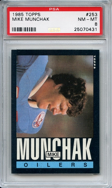 1985 Topps 253 Mike Munchak PSA NM-MT 8