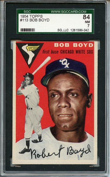 1954 Topps 113 Bob Boyd SGC NM 84 / 7