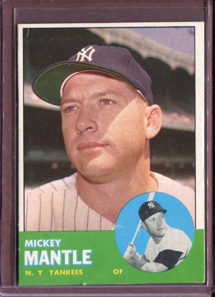 1963 Topps 200 Mickey Mantle EX #D53626