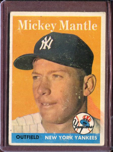 1958 Topps 150 Mickey Mantle VG #D85695