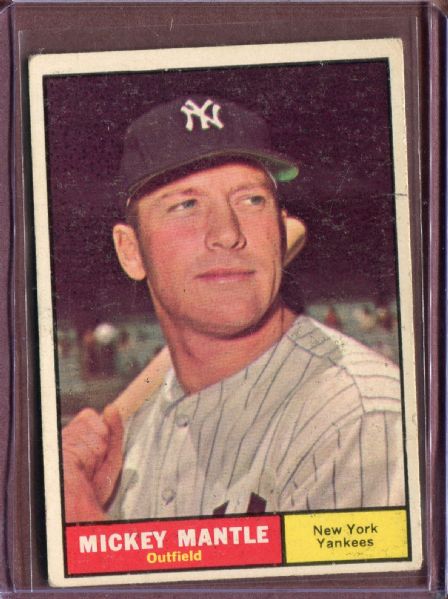 1961 Topps 300 Mickey Mantle VG #D124927