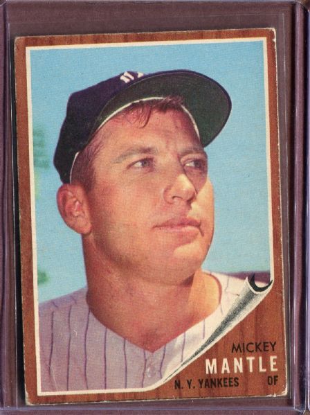 1962 Topps 200 Mickey Mantle VG #D124945