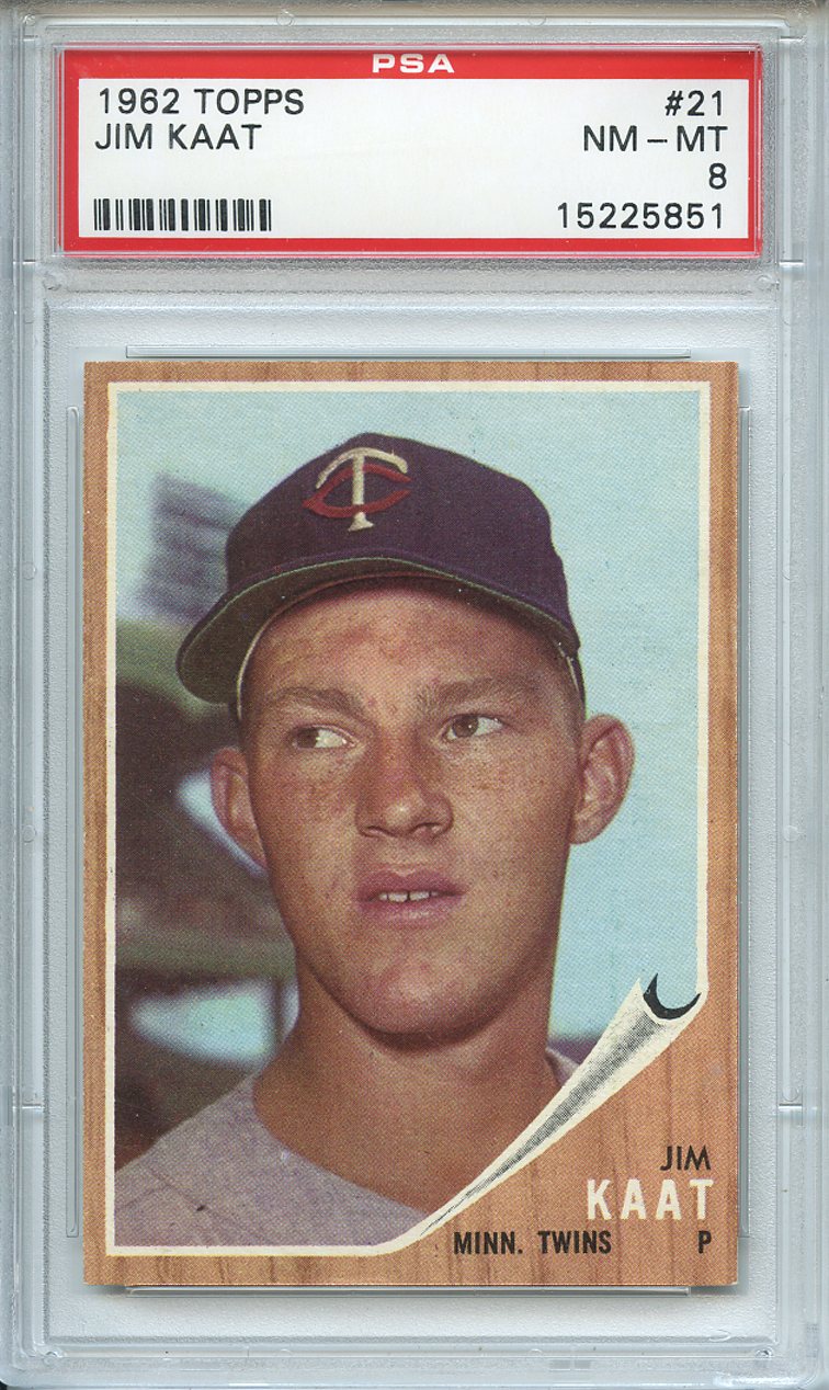 Lot Detail - 1962 Topps 21 Jim Kaat PSA NM-MT 8