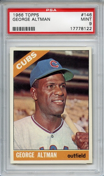 1966 Topps 146 George Altman PSA MINT 9