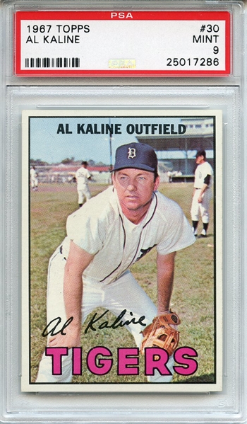 1967 Topps 30 Al Kaline PSA MINT 9