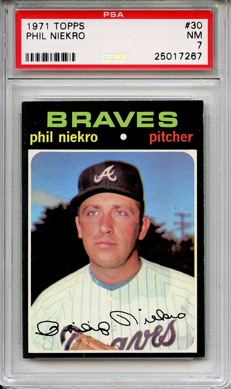 Lot Detail - 1971 Topps 30 Phil Niekro PSA NM 7