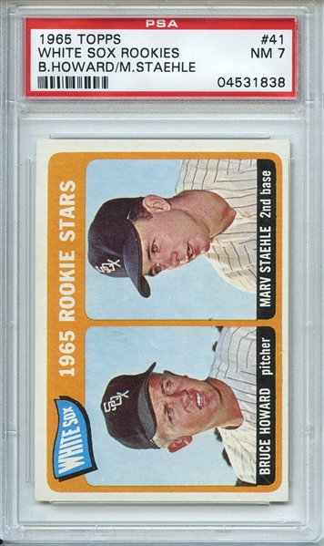 1965 Topps 41 Chicago White Sox Rookies PSA NM 7