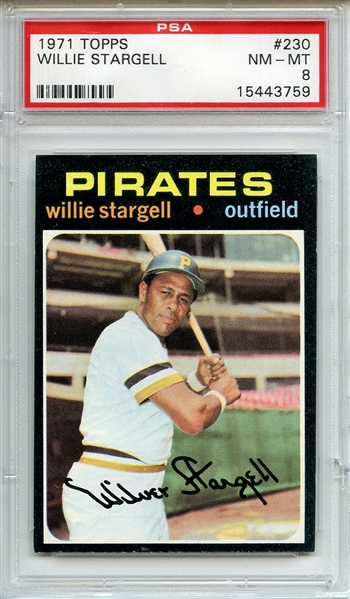 1971 Topps 230 Willie Stargell PSA NM-MT 8