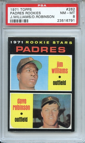 1971 Topps 262 San Diego Padres Rookies PSA NM-MT 8