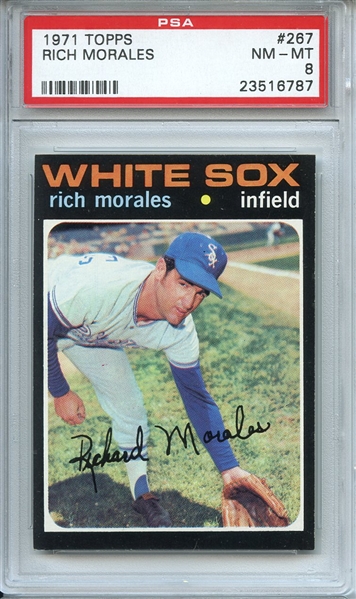 1971 Topps 267 Rich Morales PSA NM-MT 8