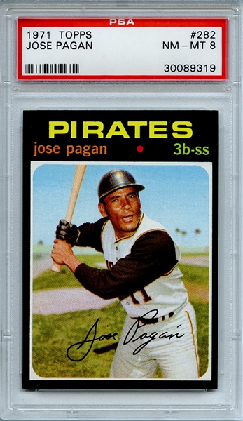1971 Topps 282 Jose Pagan PSA NM-MT 8