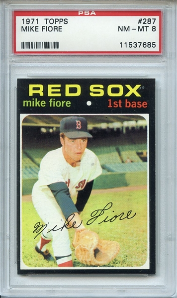 1971 Topps 287 Mike Fiore PSA NM-MT 8