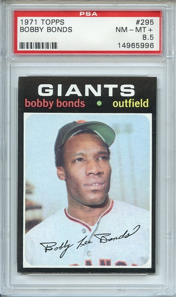 1971 Topps 295 Bobby Bonds PSA NM-MT+ 8.5