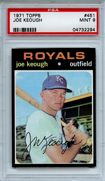 1971 Topps 451 Joe Keough PSA MINT 9