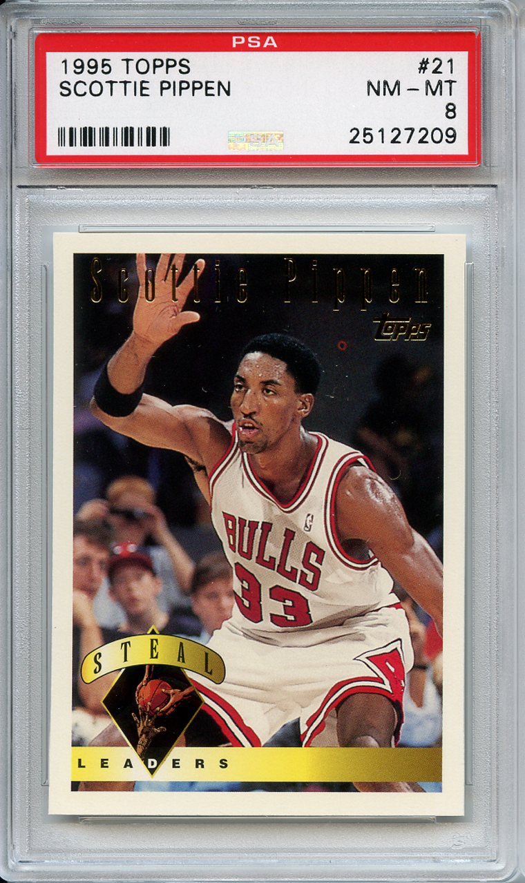 Lot Detail - 1995 Topps 21 Scottie Pippen PSA NM-MT 8