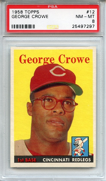 1958 Topps 12 George Crowe PSA NM-MT 8