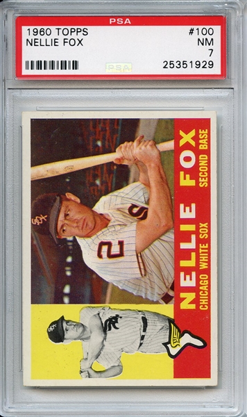 1960 Topps 100 Nellie Fox PSA NM 7