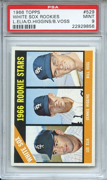 1966 Topps 529 Chicago White Sox Rookies PSA MINT 9