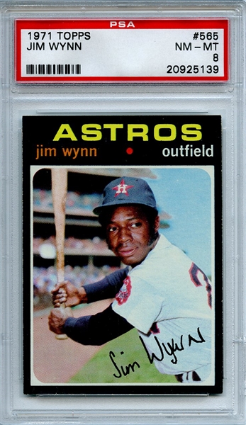 1971 Topps 565 Jim Wynn PSA NM-MT 8